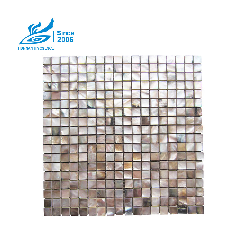 Brown Lip Shell Composite Tile HY1011 15X15X8MM