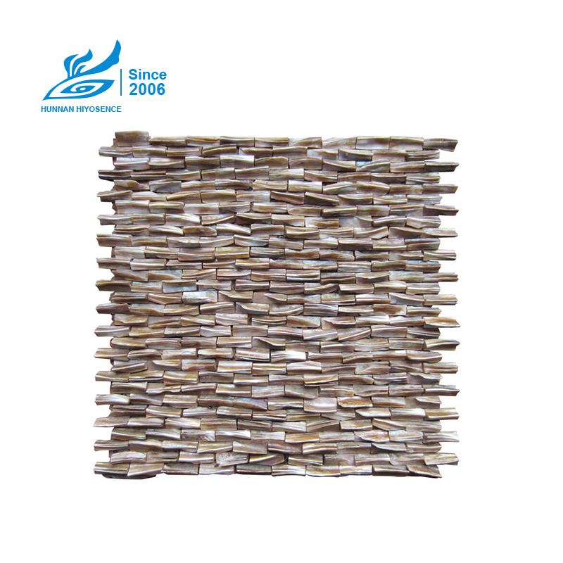 Herringbone Shell Mosaic Tiles HY1019-1020 10X30X8MM