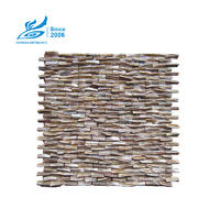 Herringbone Shell Mosaic Tiles HY1019-1020 10X30X8MM