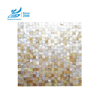 Yellow Lip Shell Mosaic Tiles HY1012W 15X15X2MM
