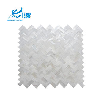 Herringbone Shell Mosaic Tiles HA1036-1037WS 15X30X2MM
